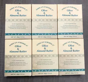 6er-Pack African Formula Oliven- & Mandelmus-Seife 3,5 Unzen (je 100 g) - BRANDNEU - Bild 1 von 2