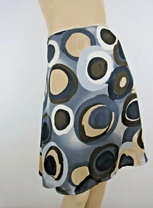 NEU MIT ETIKETT OLTRE A-LINIEN-ROCK GEOMETRISCHER DRUCK GRÖSSE IT 50 US 14 - Bild 1 von 5