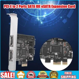 JMB363 PCI-E to 2 Ports SATA IDE eSATA Adapter Converter RAID Controller Cards D - Zdjęcie 1 z 8