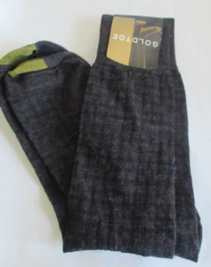 VTG Gold Toe Merino Wool Blend Charcoal Gray Men’s Socks 59% Wool 40% Nylon NWT - Picture 1 of 4