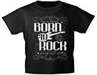 (08656) Kinder Marken T-Shirt Gr. 122 - 164 Musik Shirts ○ BORN TO ROCK