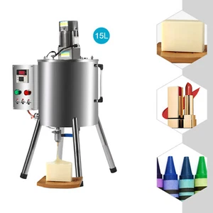 Máquina de llenado mezcladora de calefacción capacidad 15L lápiz labial vela relleno de calor CE nueva - Imagen 1 de 15