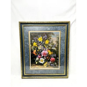 Home Interiors And Gifts Flower Picture Rare Painting Albert Williams - Bild 1 von 6