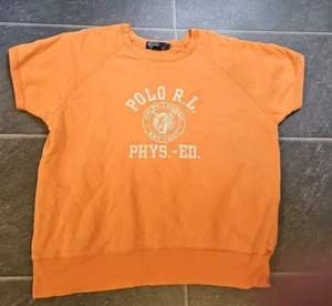 VTG 90'S POLO RALPH LAUREN PHYS ED SHORT SLEEVE SWEATSHIRT SZ XL - Picture 1 of 3