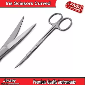 Dental Iris Scissors Curved General Surgery Tissue Suture Surgical Instruments - Picture 1 of 4