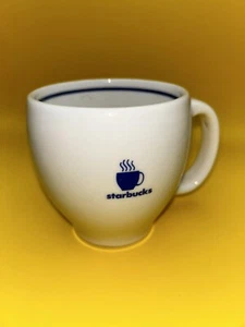 STARBUCKS Coffee Mug VINTAGE Barista 2003 Blue Accents - Imagen 1 de 5