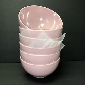 Reston Lloyd PINK Melamine Cereal Soup Bowl 5 1/2 Set Of 6 - Picture 1 of 4