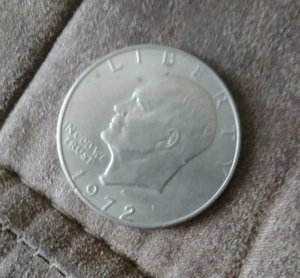 Eisenhower Dollar Münze 1972 (D) - Bild 1 von 2