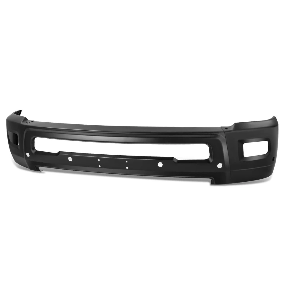 Barra frontal de parachoques negra Fit 10-18 Dodge Ram 2500 3500 con orificios de luz antiniebla Foto 1 de 4
