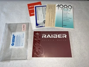 1989 Dodge Raider Owner's Manual And Warranty Not Used Rare - Picture 1 of 10