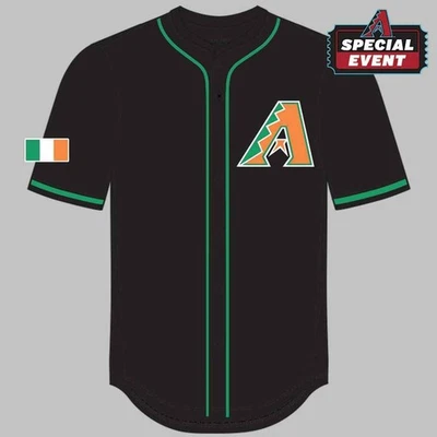 * AUTHENTIC * 2025 Irish Heritage Arizona Diamondbacks Jersey SGA - Size XL - Image 1 of 4