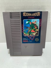 Commando (NES Capcom 1986) Nintendo Tested & Cleaned Cartridge