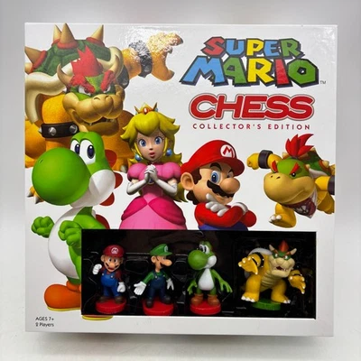 Super Mario Chess Set COMPLETE USAopoly 2010 Nintendo Luigi Bowser Video Game - Image 1 of 4