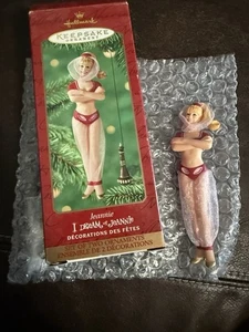 2000 Hallmark Keepsake I Dream of Jeannie & Bottle 2-piece Ornament Set NEW - Picture 1 of 11