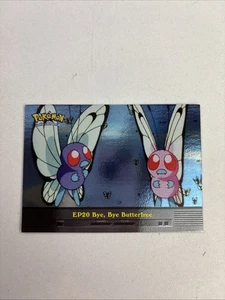 2000 Topps Pokemon TV #EP20 Bye, Bye Butterfree Rainbow Foil - Picture 1 of 8