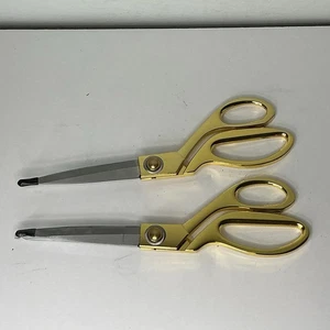 2PCS 10" Professional Tailor Sewing Shears Scissors EXCELLENT - Picture 1 of 3