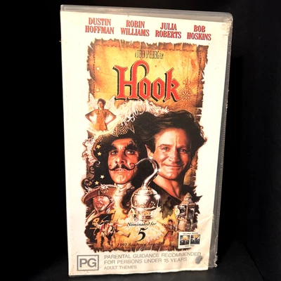 Hook VHS 1991 Dir. Steven Spielberg Stars Robin Williams Sml Case Tested GC - Image 1 of 4