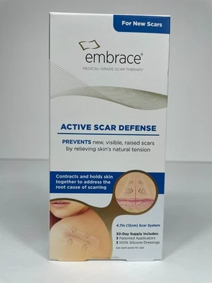 Embrace Active Scar Defense кесарево сечение хирургический шрам силиконовый лист 4,7 дюйма 30 дней - Изображение 1 из 4