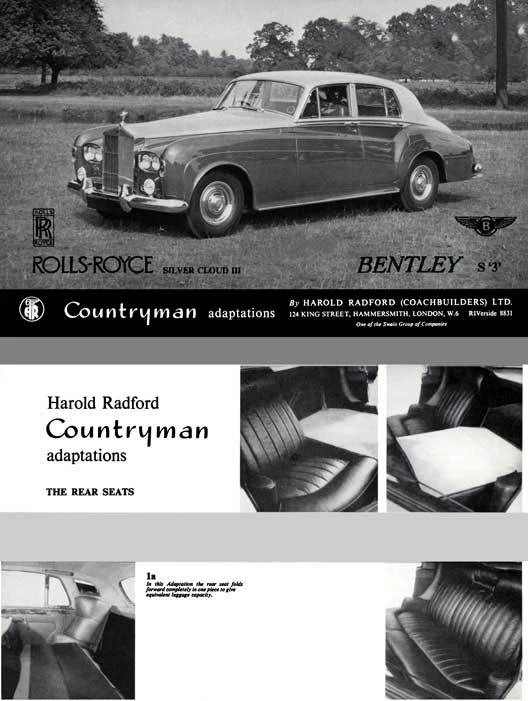 Rolls Royce 1962 - Rolls Royce Silver Cloud III & Bentley S '3' - Countryman Ada - Image 1 of 1