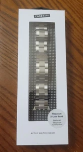 Ends 5/26 11AM PST! Titanium 3-Link Apple Watch Band 42/44/45/49 mm, Series 7-9 - Zdjęcie 1 z 4
