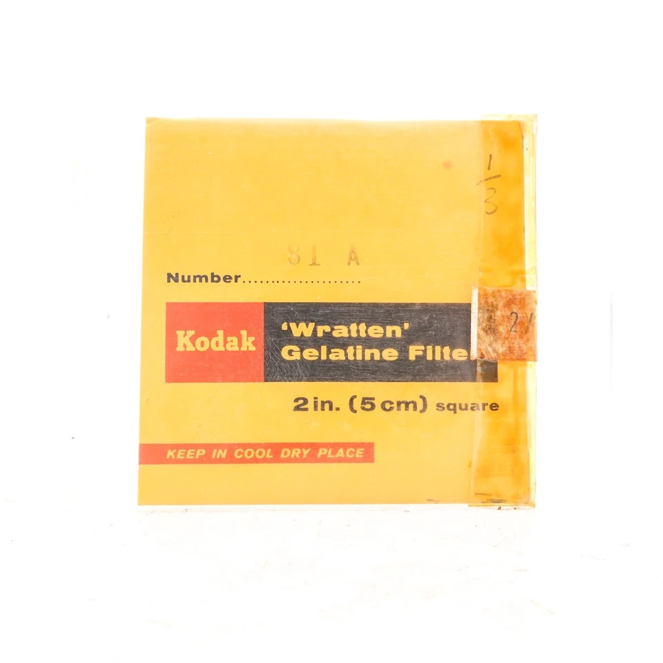 Kodak Wratten 50mm 2" Square Gelatin Filter - 81a - Good Condition OT-5926 - Image 1 of 2