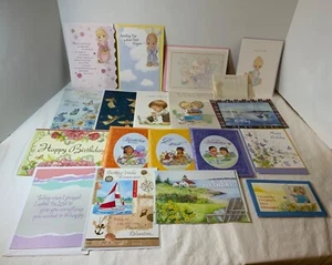 Lot Religious Greeting Cards (17) Post it Notes, Mini Messages, Precious Moments - Picture 1 of 8