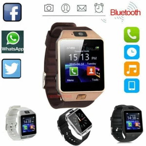 Bluetooth Smart Watch w/Camera Waterproof Phone Mate For Android Samsung iPhone - Picture 1 of 16