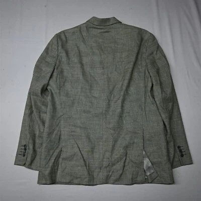 Daniel Hechter 46R Brown Plaid Check 100% Wool Mens Blazer Sport Coat Jacket - Image 1 of 4