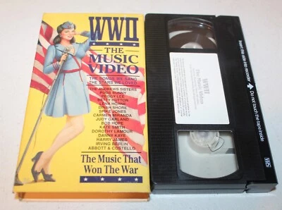 WWII The Music Video (VHS) Andrew Sisters, Dinah Shore, Bob Hope, Abbott - Image 1 of 2