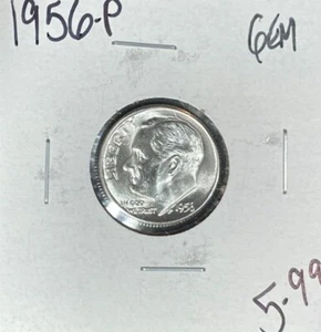 1956-P ROOSEVELT SILVER DIME ~GEM ~BEAUTIFUL COIN~ - Picture 1 of 2