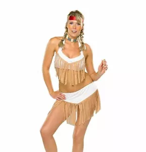 Sexy indische Squaw-Damenkostüm indianisches Kostüm Pocahontas-Kostüm - Bild 1 von 1
