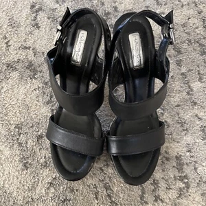 Halogen black block heels size 9.5 - Picture 1 of 6