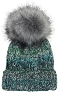 Strickmütze mit Bommel, Farbverlauf, Made in Poland  - Bild 1 von 45