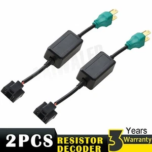 Pair H4 9003 LED Headlight Canbus Load Resistor Decoder Error Free Anti Flicker - Picture 1 of 8
