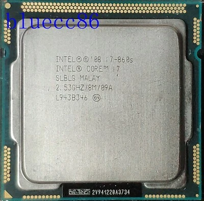 Intel Core i7 860S 2.53 GHz Quad-Core 8M SLBLG  LGA1156 CPU Processor - Image 1 of 2