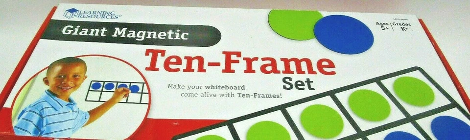 Giant Magnetic Ten-Frame Set (4 Frames, 40 Pieces), T20837 - Image 1 of 1