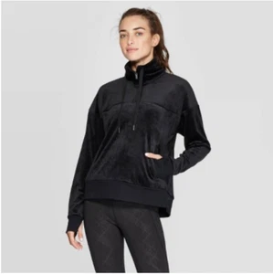 Women's Training Cozy Quarter Zip Pullover -NWT - C9 Champion - Black - S - C395 - Picture 1 of 2