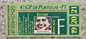 N Lauda #3 Title🏆Senna Toleman Last Race 1984 Portugal F1 GP Pass/Ticket.