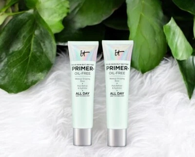 It Cosmetics Your Skin But Better Makeup Primer+ Sans Huile 1 oz Sealed Set of 2 - Image 1 of 4