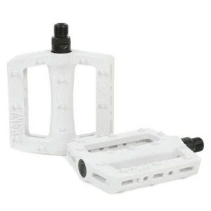 RANT TRILL PC PEDALS 9/16 BMX BIKE KINK GT HARO SE CULT SUBROSA SHADOW WHITE NEW - Picture 1 of 4