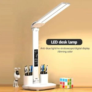 USB LED Table Lamp Double Head Led Bedside Lamp Minimalist Night Light Student - Picture 1 of 15