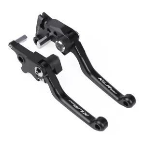 KLR650 logo Pivot Brake Clutch Levers For KAWASAKI KLR 650 2008-2024 Black - Foto 1 di 15