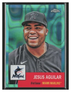 Jesus Aguilar /299 - 2022 Topps Chrome Platinum Aqua Lava Refractors #484 - Picture 1 of 2