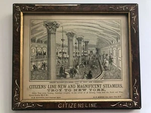 [Steamships]: Citizens' Line New and Magnificent Steamers - Vintage Poster - Picture 1 of 4