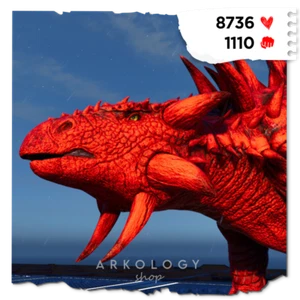 ARK Survival Ascended PVE Ankylosaurus 1110% DM Anky Top Stats 8k HP PS5/XBOX/PC - Picture 1 of 6