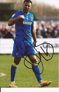AFC.WIMBLEDON * TOM SOARES SIGNED 6x4 ACTION PHOTO+COA  - Picture 1 of 1