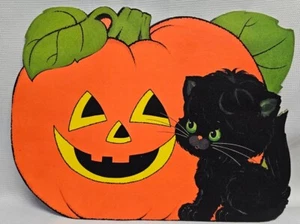 Set di 4 decorazioni per vacanze taglio gatto di Halloween  - Foto 1 di 8