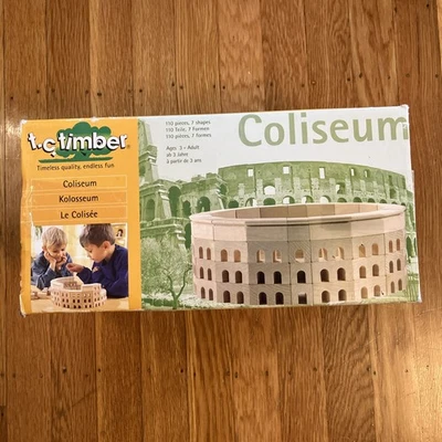 T.C. Timber Haba Set Master Builder Wood Blocks Coliseum Architecture Germany - Image 1 of 4