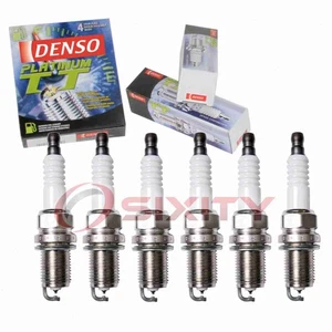 6 pc Denso Platinum TT Spark Plugs for 1992-1999 Dodge Dakota 3.9L V6 ys - Picture 1 of 5