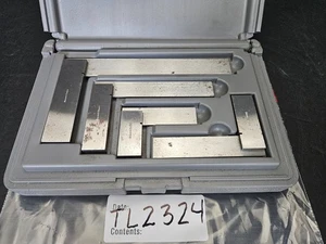 BROWN & SHARPE 4 PC MACHINIST SQUARE SET 2"-6" W/CASE (TL2324) - Picture 1 of 5